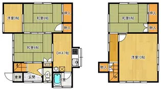 神奈川県横須賀市衣笠町【一戸建】の間取り