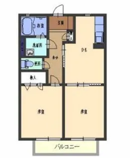 リーフコースト【2階】の間取り