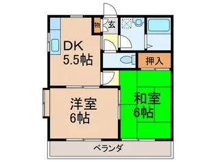 イルカコート【2階】の間取り