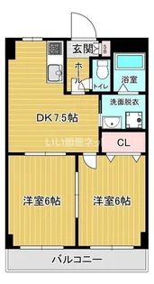 埼玉県越谷市南越谷3【マンション】の間取り