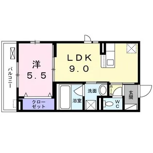 大阪府八尾市松山町2【アパート】の間取り