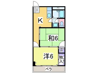 Kフルネス【1階】の間取り
