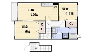 プリムローズ・ユー【2階】の間取り