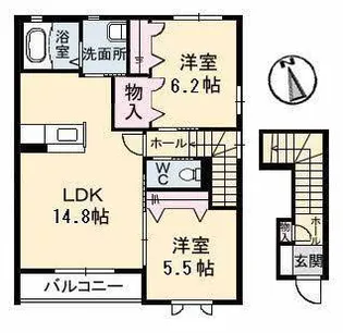 サニーコート【2階】の間取り