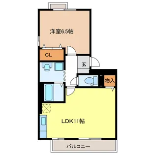 岐阜県岐阜市薮田南3【アパート】の間取り