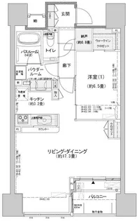 シティタワー松山西堀端【12階】の間取り