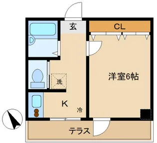 第38シンエイビル【1階】の間取り