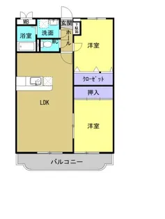 ベルメゾン秀【1階】の間取り