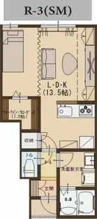 ユーソニアン・前川東F【1階】の間取り