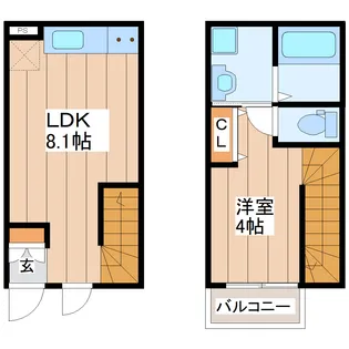 Hau’oli(ハウオリ)【1階】の間取り