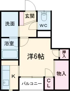 南町山岸ハイツII【1階】の間取り