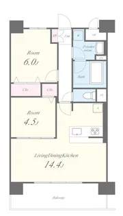 ソライロテラスあびこ【5階】の間取り