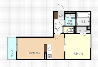ル・シェル中庄II【1階】の間取り