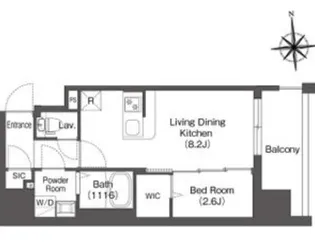 大阪府大阪市北区松ケ枝町【マンション】の間取り