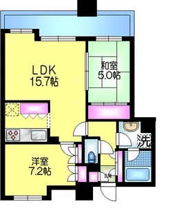 アトラスタワー北千住【12階】の間取り