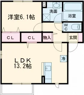 グランメゾン松ヶ丘A棟【1階】の間取り