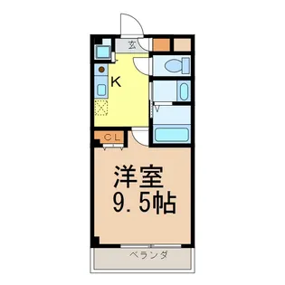 1Kの間取り画像