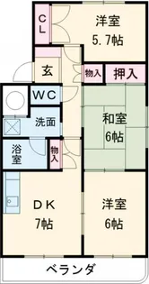 シオス【2階】の間取り