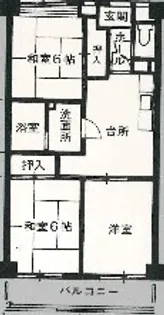 奥田ハイツ【5階】の間取り
