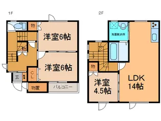 北海道上川郡新得町栄町【一戸建】の間取り