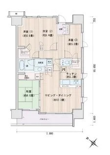 東京都江東区豊洲3【マンション】の間取り