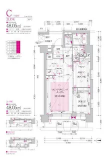プレサンスレイズ新梅田【4階】の間取り