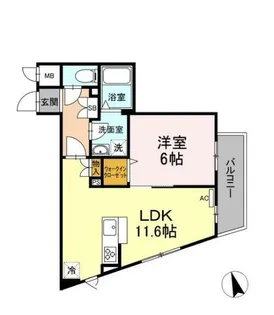 カドヤ【2階】の間取り