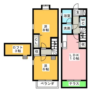 BYフラットの間取り