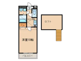 メゾンフル-ル【2階】の間取り