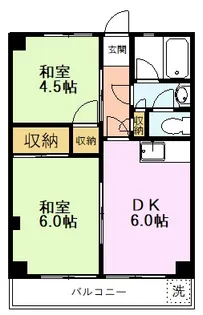 東京都国立市富士見台2【マンション】の間取り