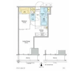 プラウドフラット四谷三丁目【12階】の間取り