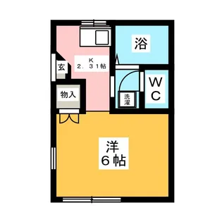 第3喜楽ハイツ【2階】の間取り