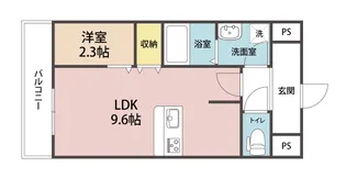 トレステーラ顕徳【5階】の間取り
