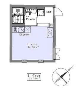 東京都品川区西五反田6【マンション】の間取り