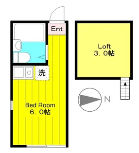 ユナイト生田キッシンジャーの杜【1階】の間取り