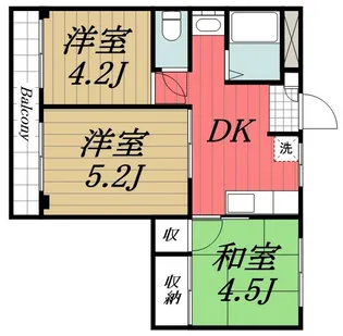 千葉県千葉市若葉区桜木北3【マンション】の間取り