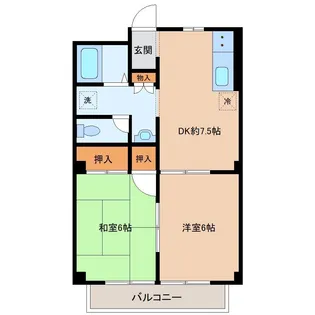 パルネット川平【2階】の間取り