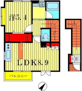 エコーハイムII【2階】の間取り
