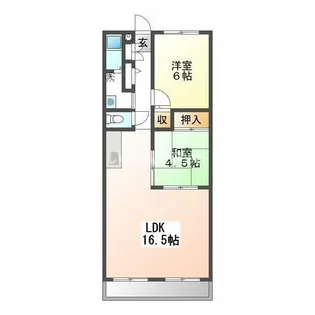 フォブール高松南D棟【2階】の間取り