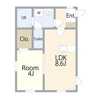 エスポワール富士見台【1階】の間取り