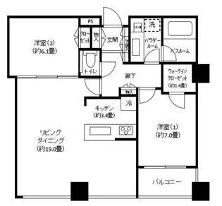 シティタワーズ豊洲ザ・ツイン サウスタワー【42階】の間取り
