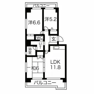 ブライトン・ビラ【3階】の間取り