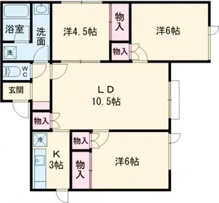 レスタシオン元町 壱弐参四番館【1階】の間取り