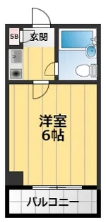 ロータリー門真【2階】の間取り