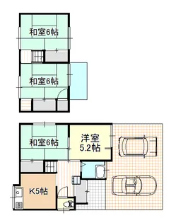 岡山県瀬戸内市長船町福岡【一戸建】の間取り