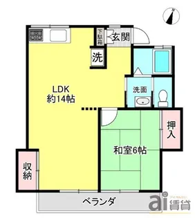 東京都西東京市ひばりが丘北2【アパート】の間取り