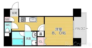 大阪府大阪市天王寺区生玉町【マンション】の間取り
