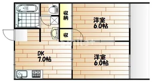 サンハイツ高島 A棟【1階】の間取り