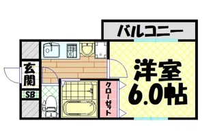 ラナップスクエア難波南【2階】の間取り