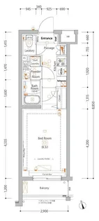 エストゥルース亀戸【4階】の間取り